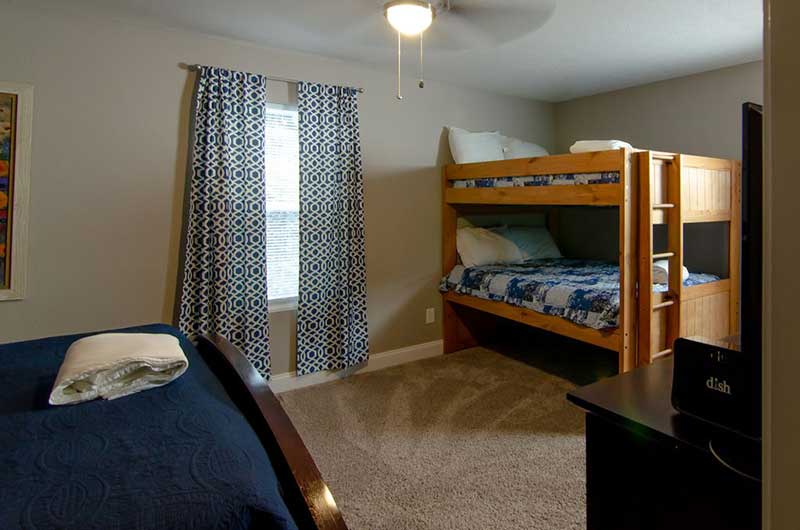 Norris Lake Properties | American Spirit; Norris Lake House Rental | Bedroom with Bunk Beds