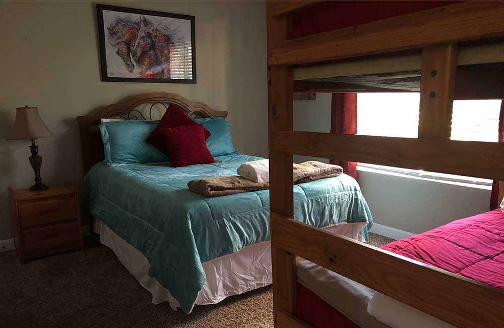 Norris Lake Properties | Crescent Moon; Norris Lake House Rental | Bedroom with Bunk Beds